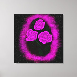 Vibrant Roses Canvas Print