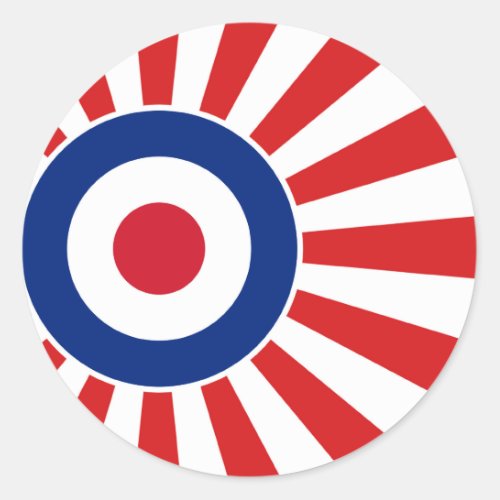 Vibrant Roundel Mods JAPAN Target Scooter Classic Round Sticker