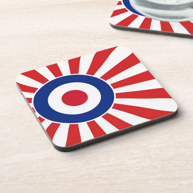 Vibrant Roundel Mods JAPAN Target Scooter Drink Coaster (Left Side)