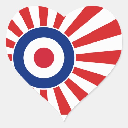 Vibrant Roundel Mods JAPAN Target Scooter Heart Sticker