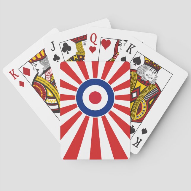 Vibrant Roundel Mods JAPAN Target Scooter Poker Cards (Back)