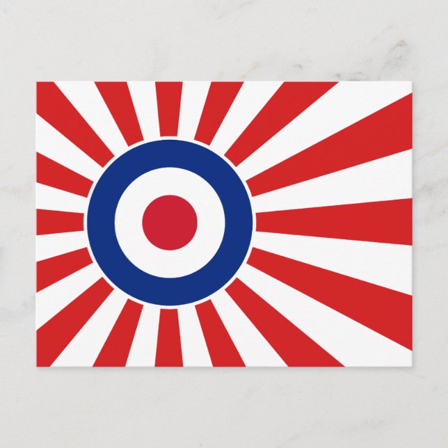 Vibrant Roundel Mods JAPAN Target Scooter Postcard (Front)