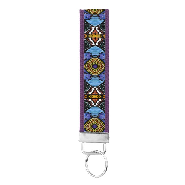 Vibrant Royalty Wrist Keychain (Keys on Bottom)