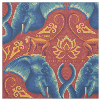 Vibrant Safari Tapestry Pattern - The White Lotus Fabric