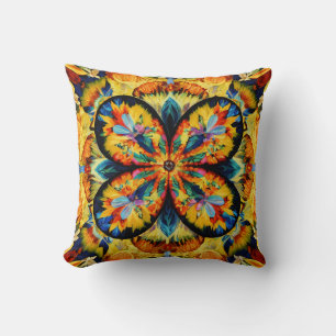 Vibrant Salsa Dance - Barefoot in Motion" Throw Pillow