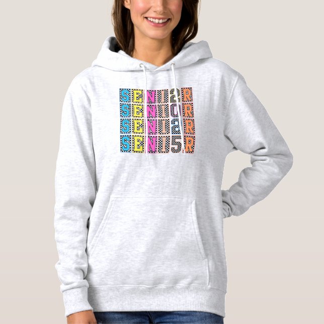 Vibrant SENIOR 2025 Hoodie (Front)