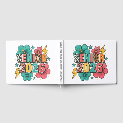 Vibrant Senior Year Celebration Design Guest Book