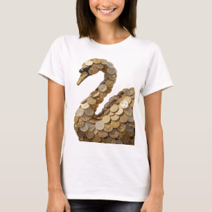 Vibrant Silver ABSTRACT ART Artistic Motif T-Shirt