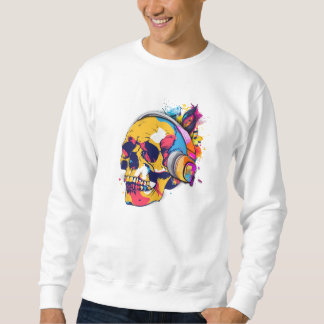 Vibrant Skull Beats Sweatshirt