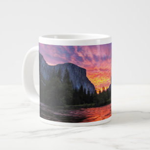Vibrant Sky Yosemite Valley Giant Coffee Mug