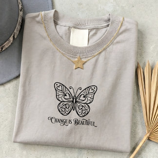 Vibrant Small Butterfly Quote T Shirt Unisex Graph