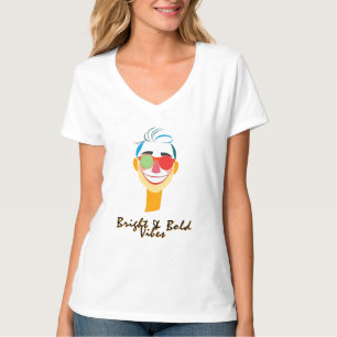 Vibrant Smiling Face Art T-Shirt