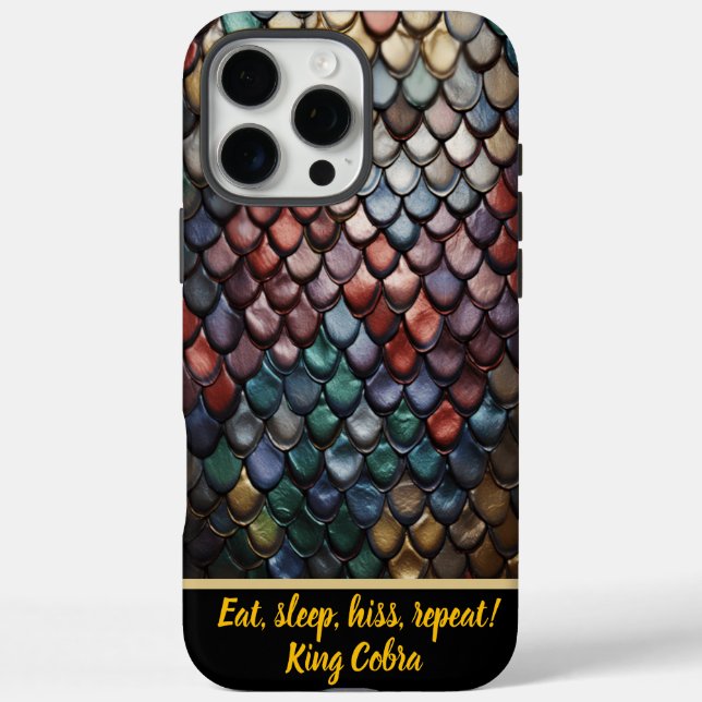 Vibrant snakeskin scales in nature Case-Mate iPhone case (Back)