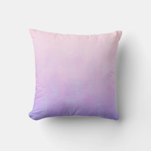 Vibrant soft Pink Purple Blue rustic Throw Pillow