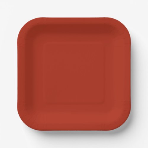 Vibrant Solid Red Paper Plates for Any Event 