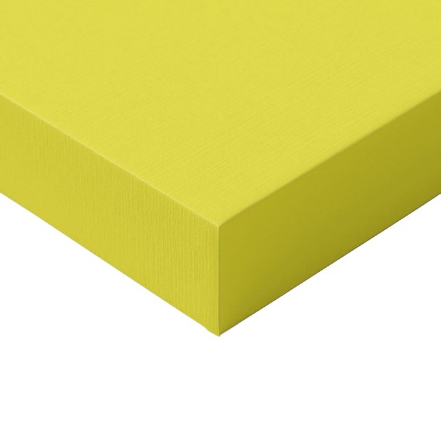 Vibrant Solid Yellow Background  Faux Canvas Print (Corner)