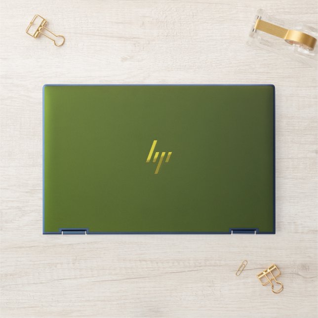 Vibrant Solid Yellow Background  HP Laptop Skin (Desk)