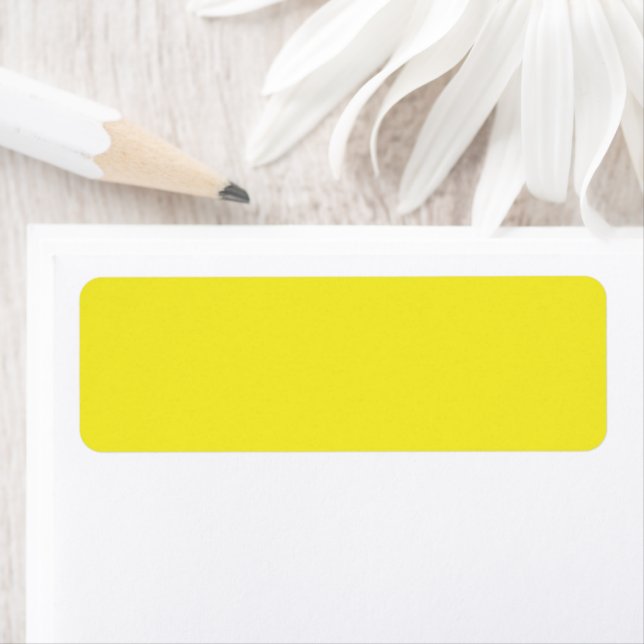 Vibrant Solid Yellow Background  Label (Insitu)