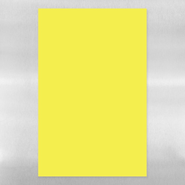 Vibrant Solid Yellow Background  Magnetic Dry Erase Sheet (Vertical)