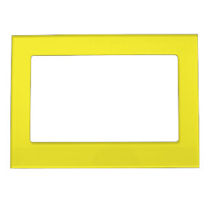 Vibrant Solid Yellow Background  Magnetic Frame