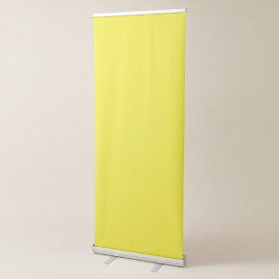 Vibrant Solid Yellow Background Retractable Banner