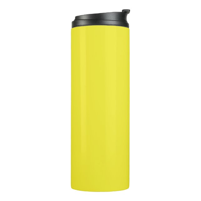 Vibrant Solid Yellow Background  Thermal Tumbler (Rotated Left)