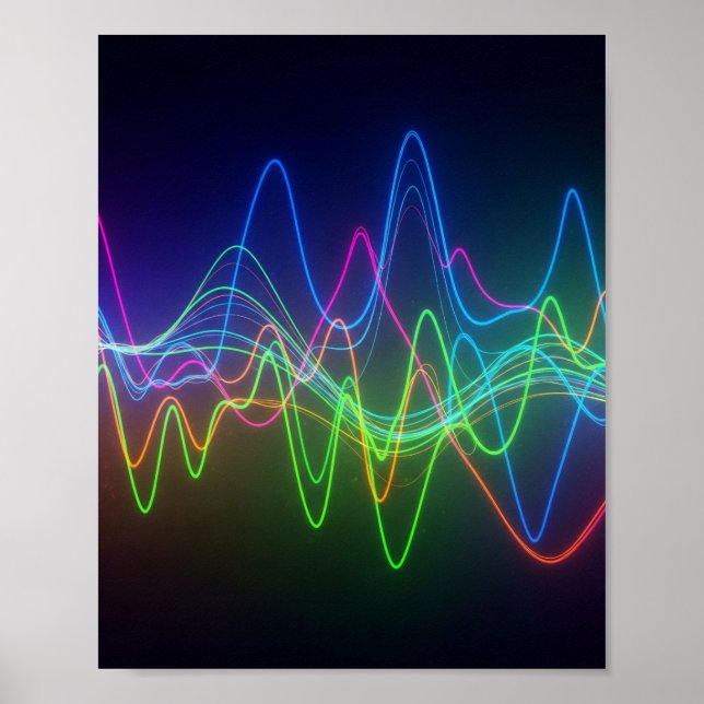 Vibrant Sound Wave Print (Front)