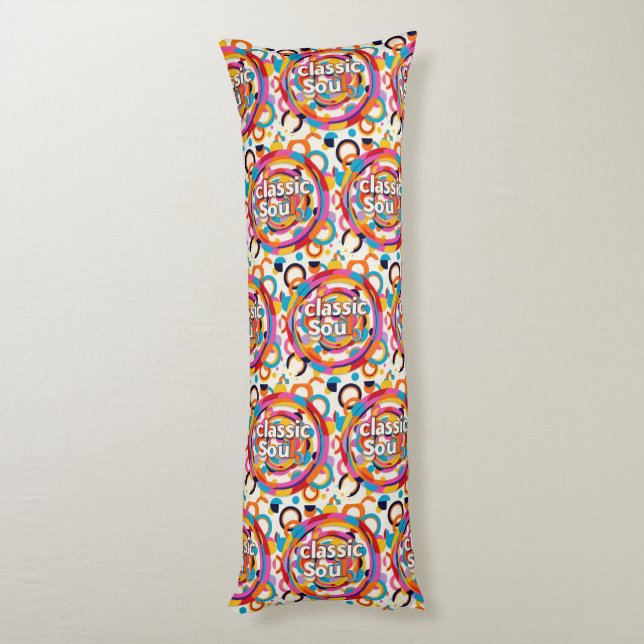 "Vibrant Sounds" Body Pillow (Back (Vertical))