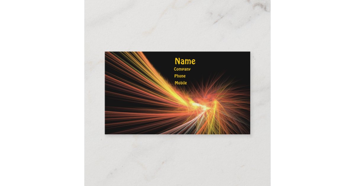 Vibrant Spark Business Card Zazzle