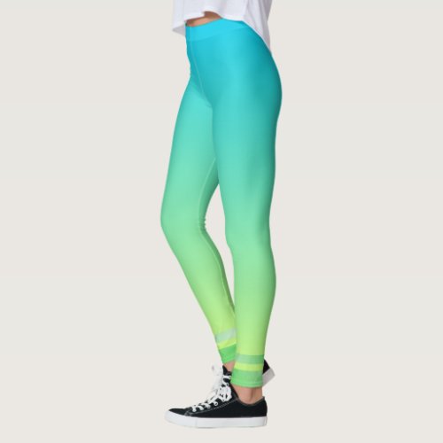 Vibrant Spectrum Gradient Leggings