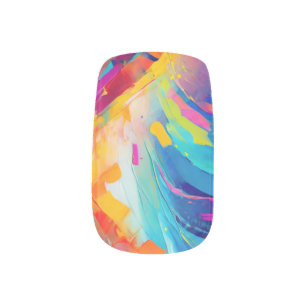 Vibrant Spectrum Minx Nail Art
