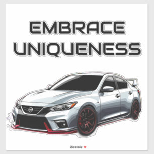 Vibrant Sports Car with Splash of Colors Sticker