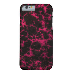 Vibrant Spotted Pink and Black Flames Barely There iPhone 6 Case