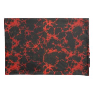 Vibrant Spotted Red and Black Flames