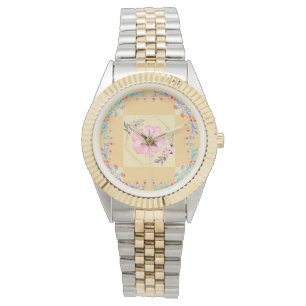 Vibrant Spring Floral Mandala Watch