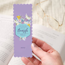 Vibrant Spring Flowers Bible Verse Personalized