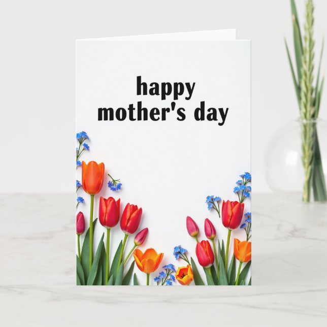Vibrant Spring Mothers Day Card (Front)