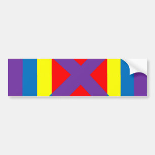 Vibrant Square Bumper Sticker