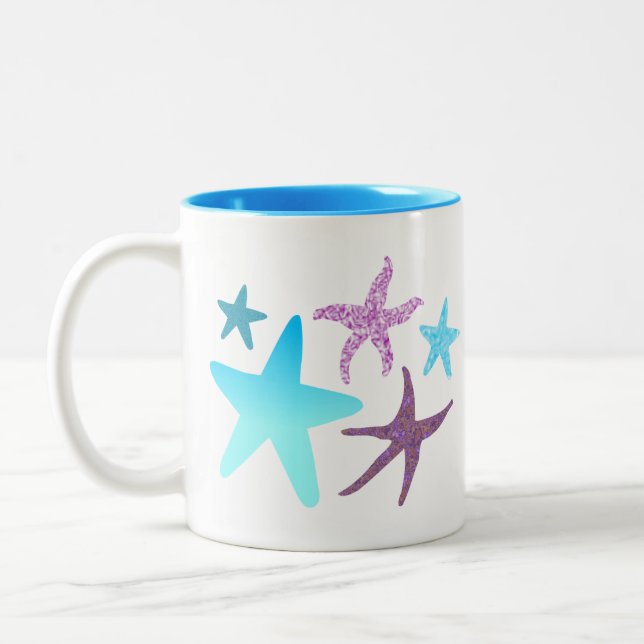 Vibrant Starfish Mug (Left)