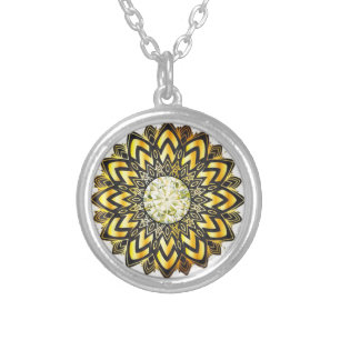 Vibrant Sterling Silver Plated Necklace