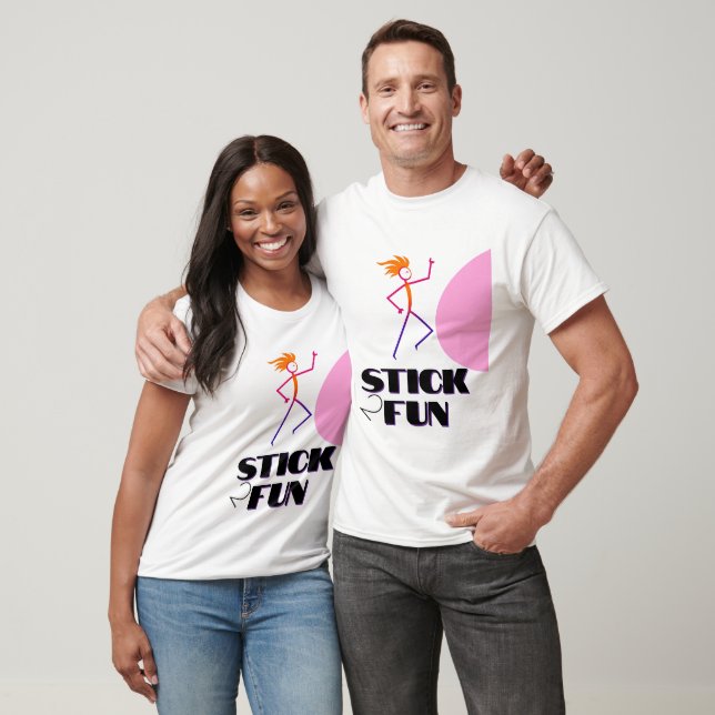 Vibrant Stick Figure  T-Shirt (Unisex)