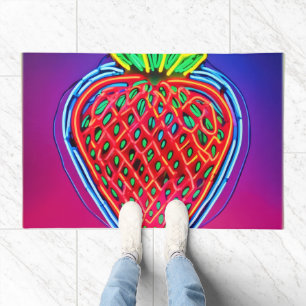 Vibrant Strawberry Neon! Doormat