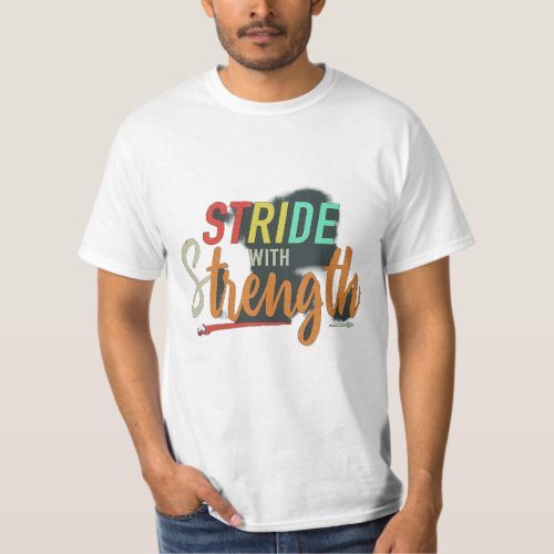 Vibrant Stride Strength in Colors T_Shirt