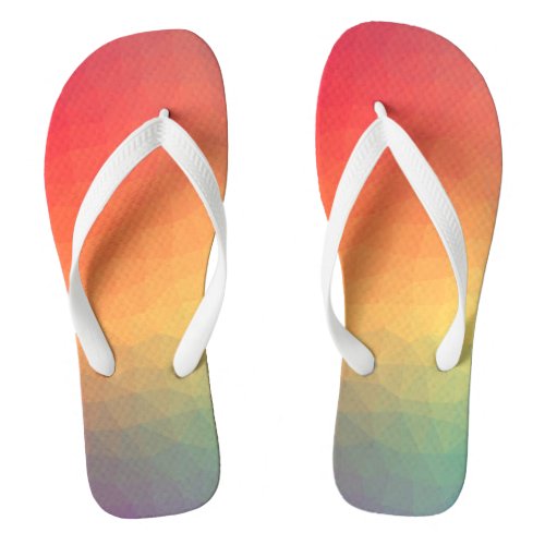 Vibrant Strides Multicolor Comfort white strapes Flip Flops