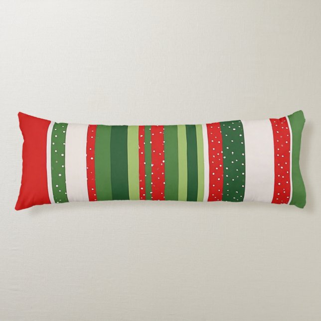 Vibrant Striped Pattern Background Body Pillow (Front)