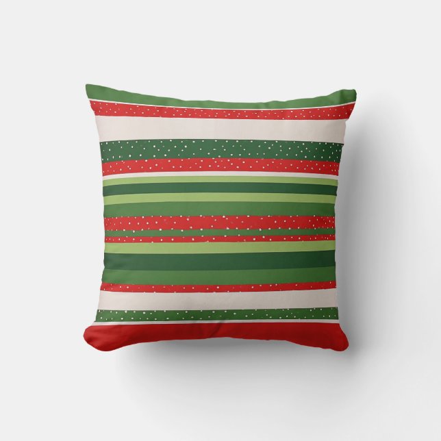 Vibrant Striped Pattern Background Throw Pillow (Front)