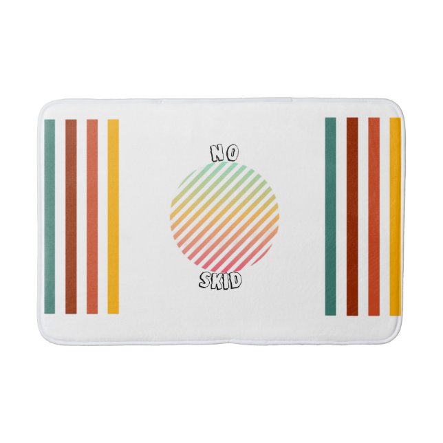 Vibrant Stripes Bathmat  (Front)