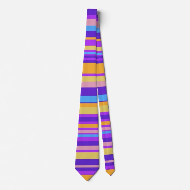 Vibrant Stripes Neck Tie (Front)