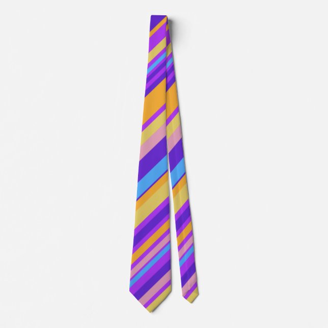 Vibrant Stripes Neck Tie (Front)