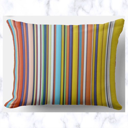 Vibrant Stripes Outdoor Pillow